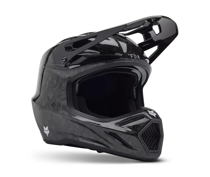 Casco Fox V3 Rs Carbon Solid Negro |31361-001|