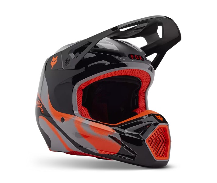 Casco Fox V1 Emotion Gris Acero |33123-172|