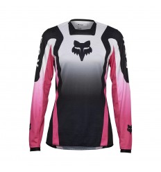 Camiseta Fox Mujer 180 Lean Negro Rosa |33033-285|