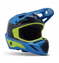 Casco Fox Infantil V3 Impression Azul |36117-188|