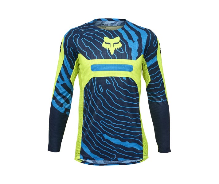 Camiseta Fox Infantil Flexair Impression Amarillo Fluor |33048-130|