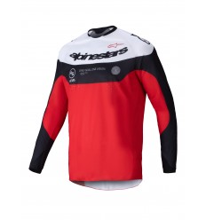 Camiseta Alpinestars Pro-Dura Negro Brillo Rojo Blanco |3760125-1342|