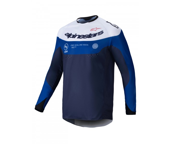 Camiseta Alpinestars Pro-Dura Azul Brillo Blanco |3760125-7174|