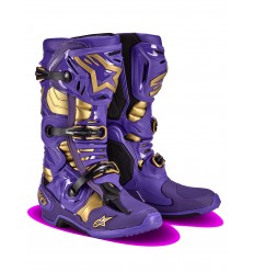 Botas Alpinestars Tech 10 Champ Le Violeta Dorado Negro |2010020-373|