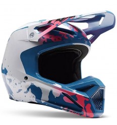 Casco Infantil Fox Youth V1 Morphic Blueberry Blanco |30483-430|