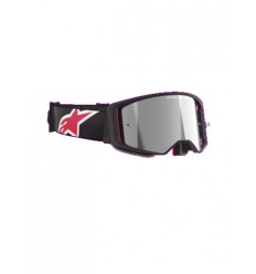 Máscara Alpinestars Supertech Corp Negro Rojo Espejo Plata |5100325-1434|