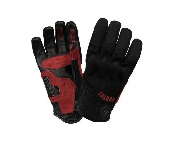 Guantes ByCity Invierno Falcon Negro Rojo |1000188|