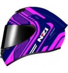 Casco NZI Trendy 2 Connected Dark Azul Rosa Mate |150330A923|