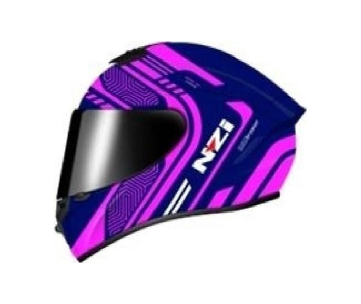 Casco NZI Trendy 2 Connected Dark Azul Rosa Mate |150330A923|