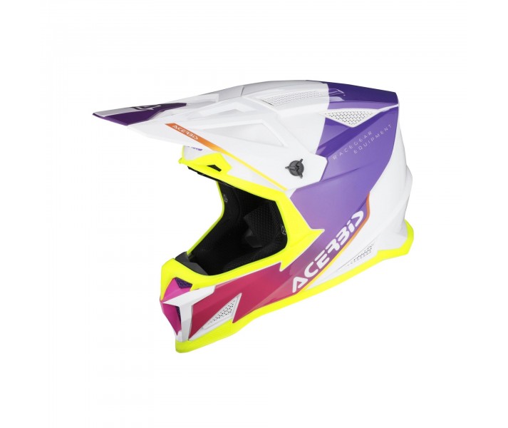 Casco Acerbis T711 Blanco Morado |0026458.242|