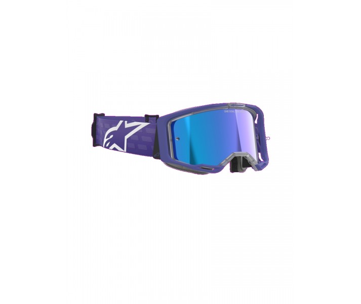 Máscara Alpinestars Vision 8 Corp Azul Espejo Purpura |5101625-3116|