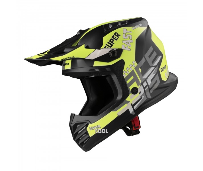 Casco Acerbis Infantil Profile Negro Amarillo Fluor |0025401.444|