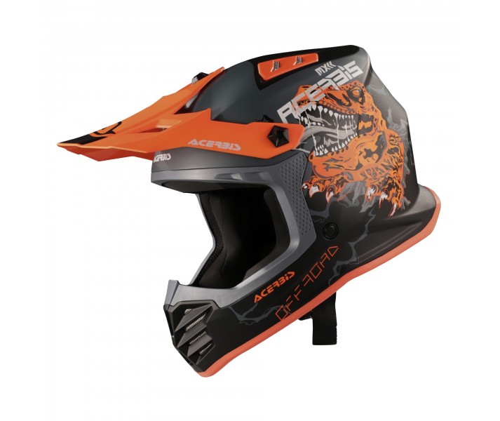 Casco Acerbis Infantil Profile Negro Naranja Fluor |0025401.446|