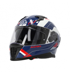 Casco Acerbis X-Way Graphic Blanco Azul Rojo |0026016.034|