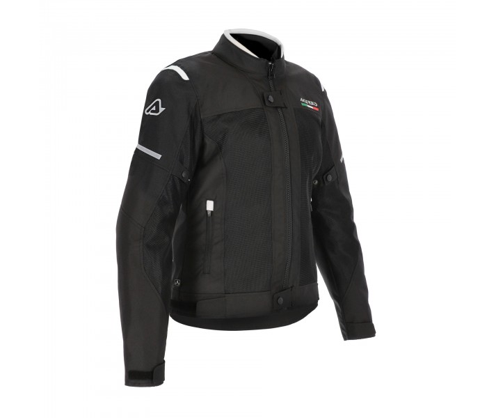 Chaqueta Acerbis Mujer Ce On Road Ruby Negro Blanco |0024605.315|