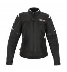 Chaqueta Acerbis Mujer Ce On Road Ruby Negro Blanco |0024605.315|