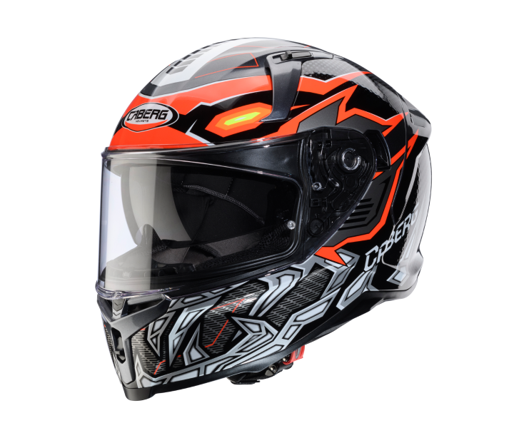 Casco Caberg Avalon X Gurkha Negro Gris Naranja Fluor |C2QL60P1|