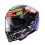 Casco Caberg Avalon X Gurkha Negro Mate Naranja Verde Morado |C2QL60P2|