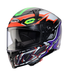 Casco Caberg Avalon X Gurkha Negro Mate Naranja Verde Morado |C2QL60P2|