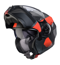 Casco Caberg Duke Evo Indy Metal Mate Rojo Fluor Negro |C0KD60L2|