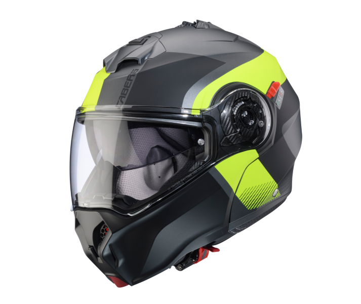 Casco Caberg Duke Evo Indy Metal Mate Amarillo Fluor Negro |C0KD60L1|