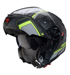 Casco Caberg Levo X Elite Negro Gris Amarillo Fluor |C0GF60L6|