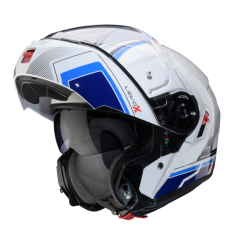 Casco Caberg Levo X Elite Blanco Rojo Azul Azul Claro |C0GF60O5|