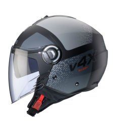 Casco Caberg Riviera V4X Alpha Negro Mate Antracita Gris |C6HE60G4|