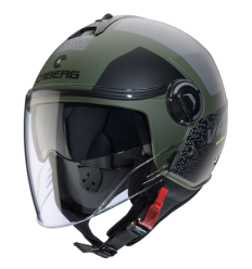 Casco Caberg Riviera V4X Alpha Verde Militar Mate Negro Gris |C6HE60O6|