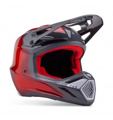 Casco Fox V3 Volatile Negro Rojo |32009-037|