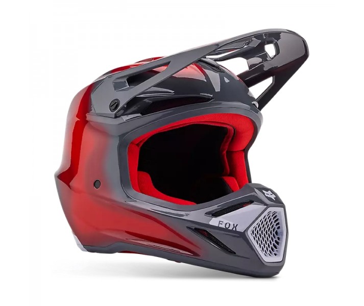 Casco Fox V3 Volatile Negro Rojo |32009-037|