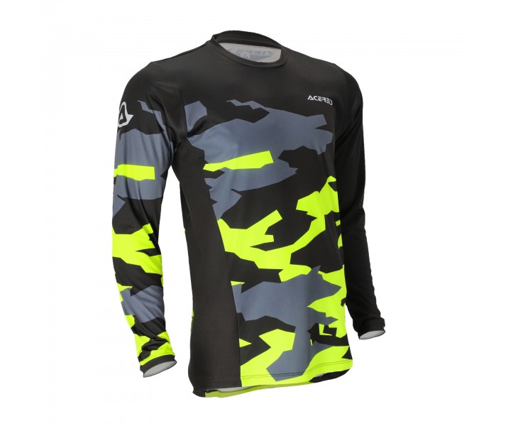 Camiseta Acerbis X-Duro Winter Negro Amarillo |0024616.318|