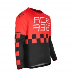 Camiseta Acerbis Inafntil Mx One Rojo Negro |0024737.349|