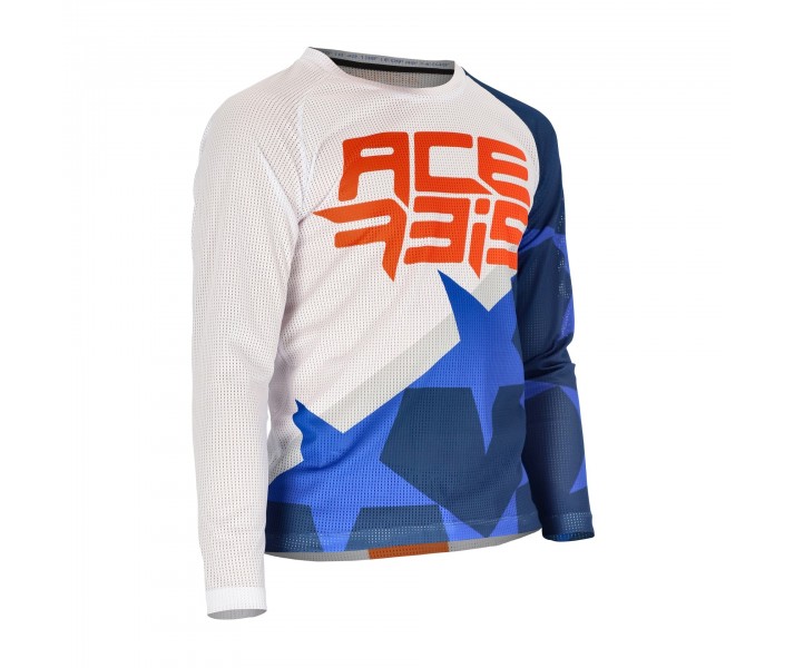 Camiseta Acerbis Mx J-Windy One Kid Vent Azul Blanco |0024780.245|