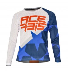 Camiseta Acerbis Mx J-Windy One Kid Vent Azul Blanco |0024780.245|