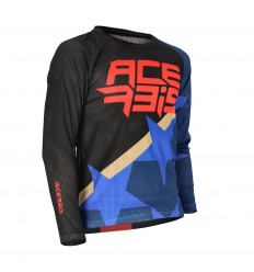 Camiseta Acerbis Mx J-Windy One Kid Vent Azul Negro |0024780.251|