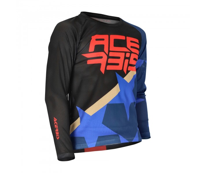 Camiseta Acerbis Mx J-Windy One Kid Vent Azul Negro |0024780.251|