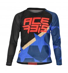 Camiseta Acerbis Mx J-Windy One Kid Vent Azul Negro |0024780.251|