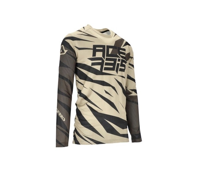 Camiseta Acerbis Mx J-Windy Four Vented Beige Negro |0025042.709|