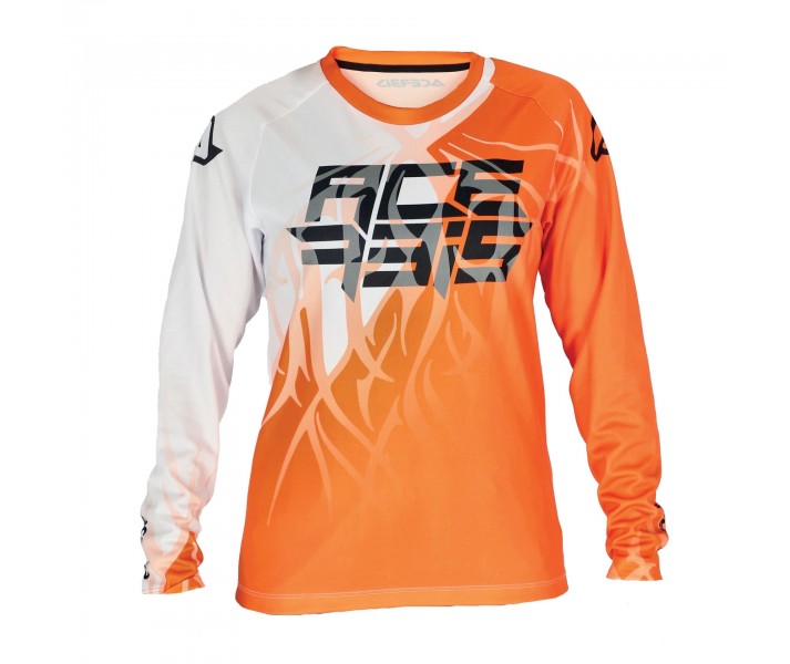 Camiseta Acerbis Inafntil Mx Three Naranja Blanco |0025043.203|