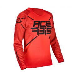 Camiseta Acerbis Inafntil Mx Five Rojo Negro |0025326.349|