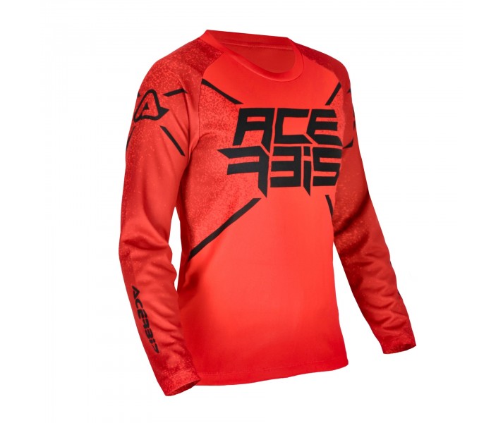 Camiseta Acerbis Inafntil Mx Five Rojo Negro |0025326.349|