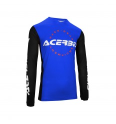 Camiseta Acerbis Mx J-Track Inc. Azul Negro |0026040.251|