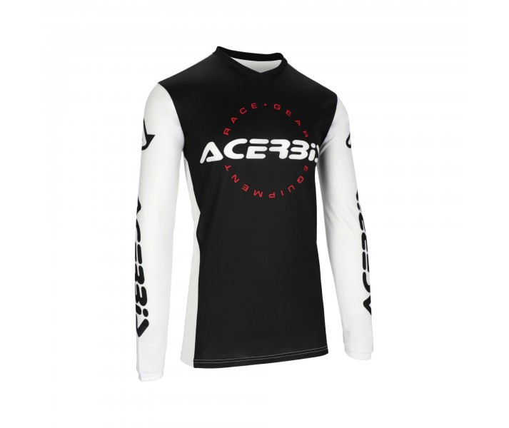 Camiseta Acerbis Mx J-Track Inc. Negro Blanco |0026040.315|