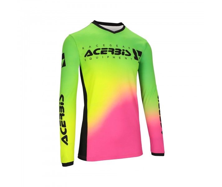 Camiseta Acerbis Mx J-Track Stabi Fucsia Amarillo Fluor |0026044.445|