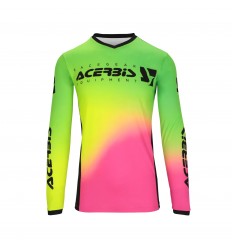 Camiseta Acerbis Mx J-Track Stabi Fucsia Amarillo Fluor |0026044.445|