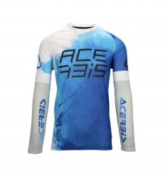 Camiseta Acerbis J-Windy Vent Watermark Azul Blanco |0026046.245|