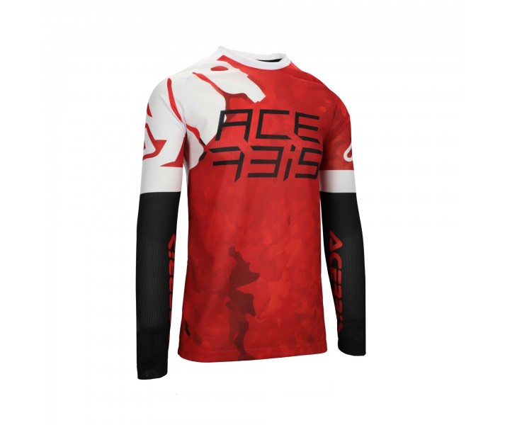 Camiseta Acerbis J-Windy Vent Watermark Rojo Blanco |0026046.343|