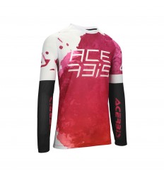 Camiseta Acerbis J-Windy Vent Watermark Morado Blanco |0026046.385|