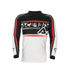 Camiseta Acerbis Mx Linear Lugo Blanco Negro |0026049.237|